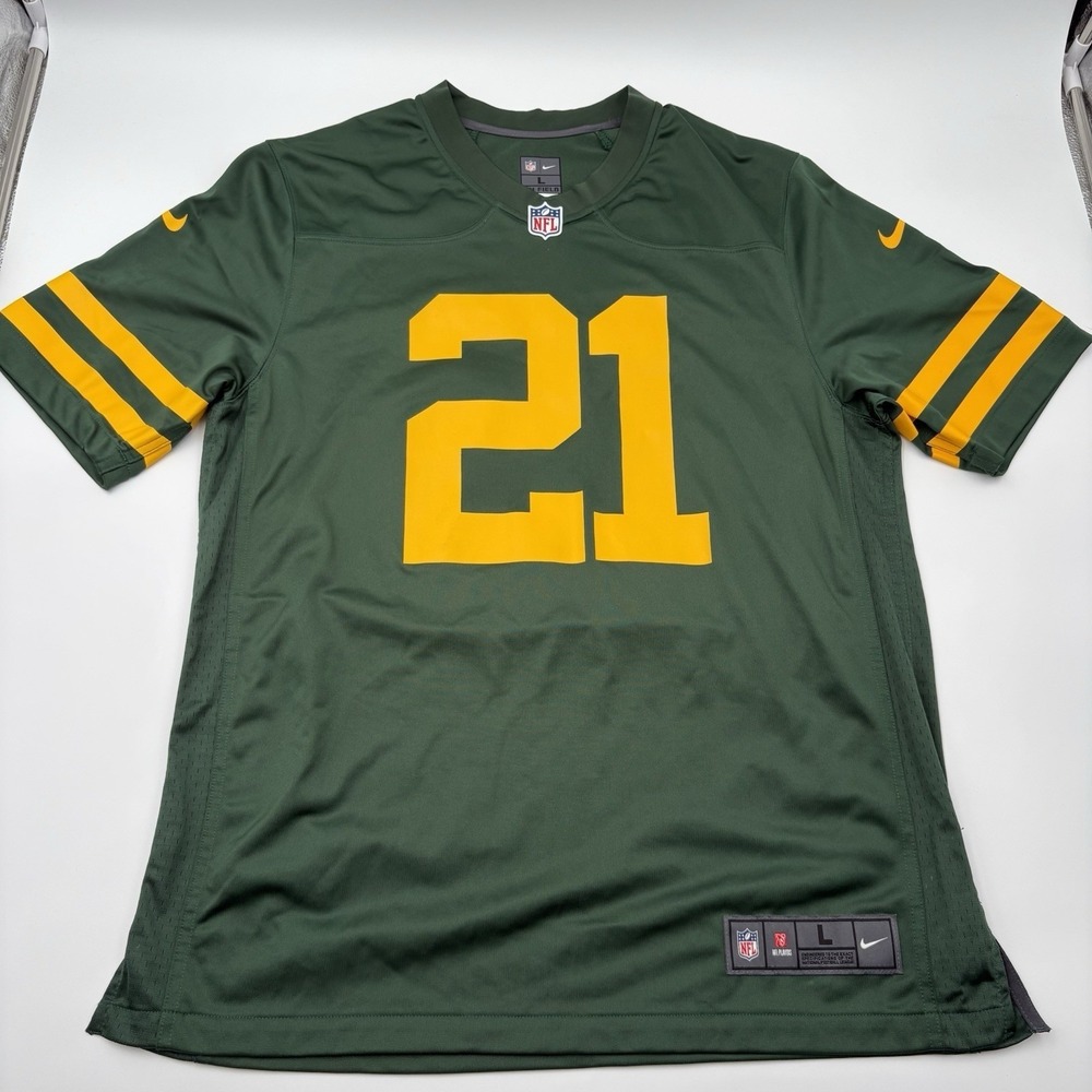Nike Green Bay Packers Eric Stokes #21 Jersey Men's Size L Green NFL